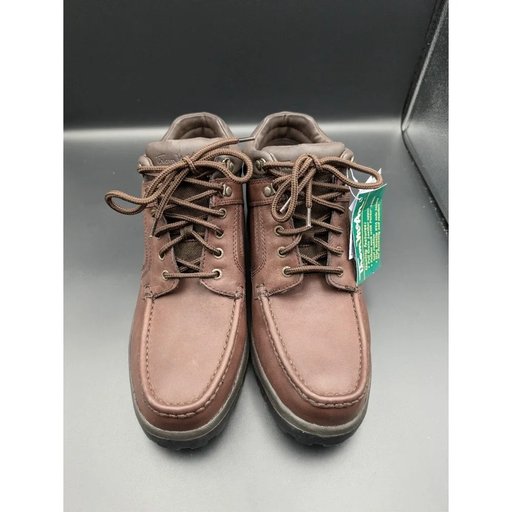 Thom McAn Boots Mens 12 Chukka Ankle Brown Leather Moc Toe Casual 84630